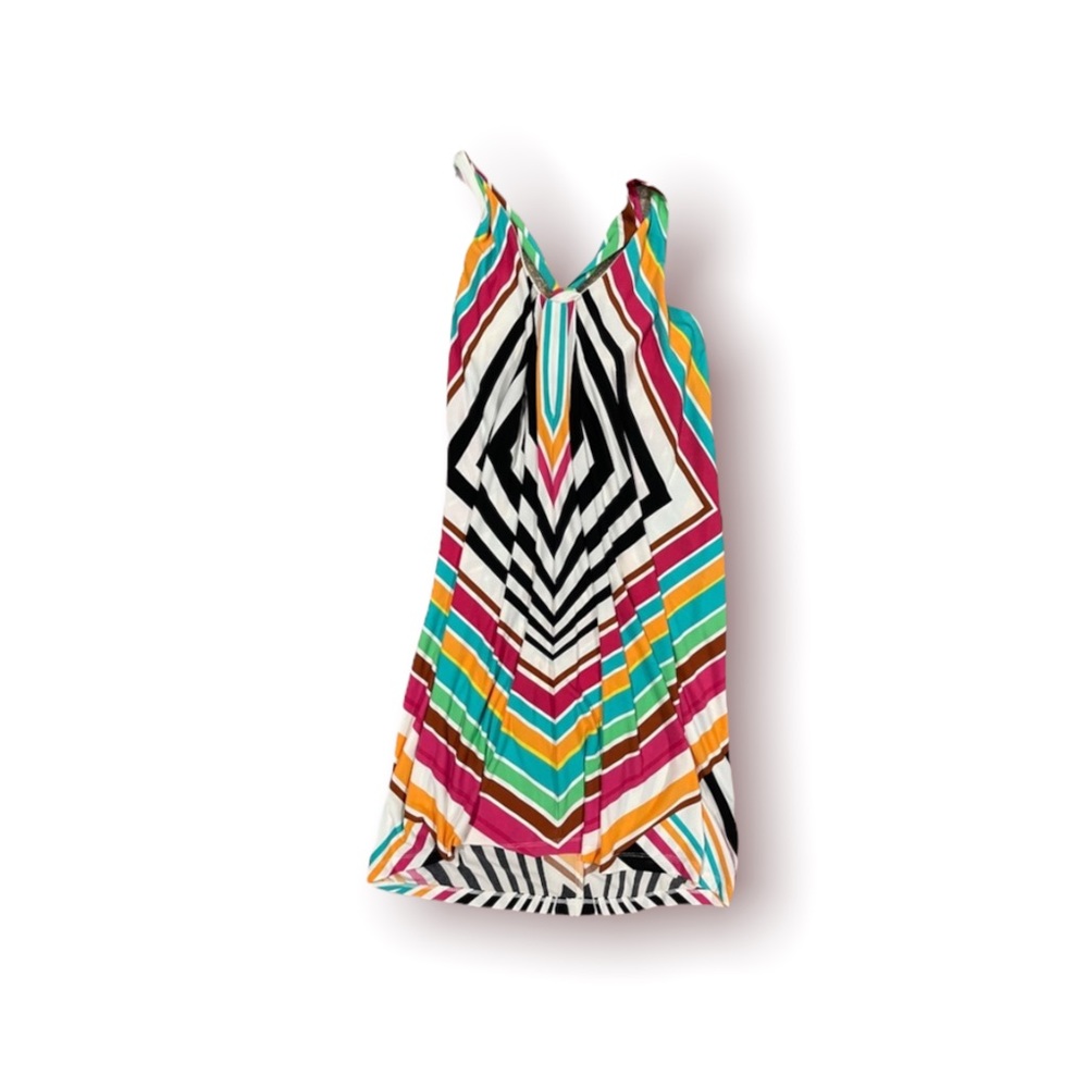 London times rainbow striped summer dress